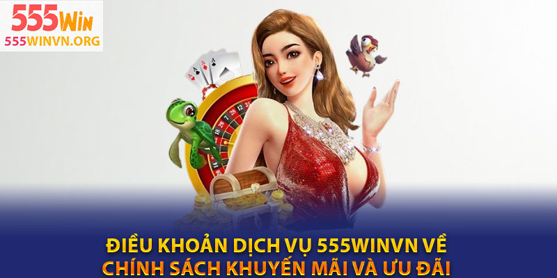 Điều khoản dịch vụ 555winvn về chính sách khuyến mãi và ưu đãi
